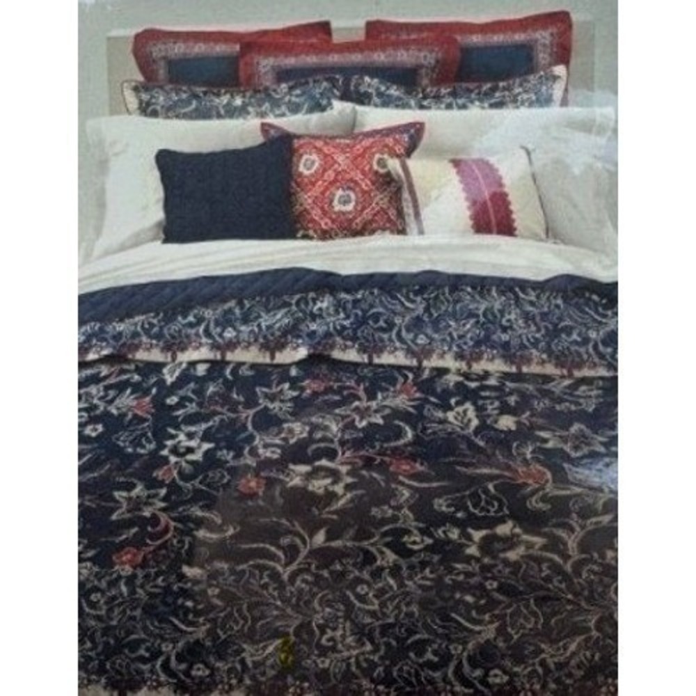 Ralph Lauren Mirabelle King Duvet Cover Floral Indigo Blue 108" x 96" in NIP - Picture 5 of 5